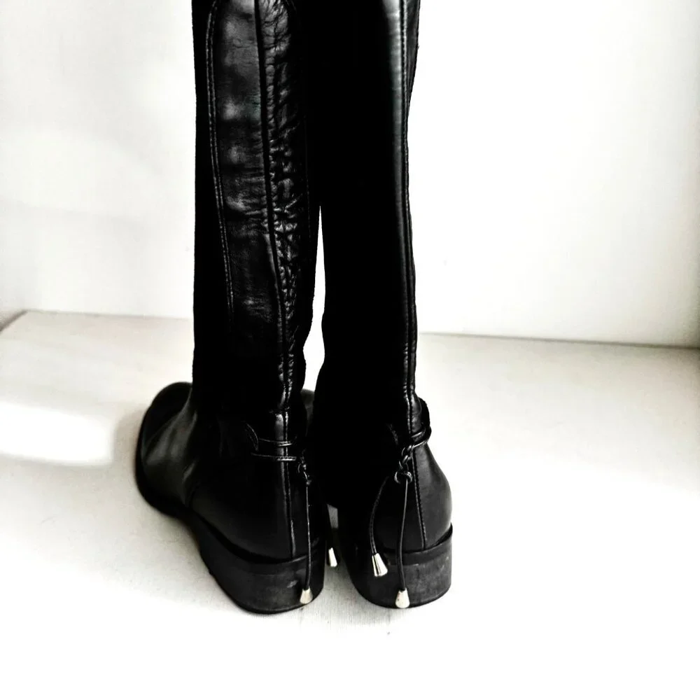 Rudsak Leather Suede Over the Knee Sock Boots 35